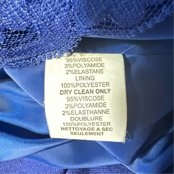 Trina Turk Women's Size 8 Blue Sleeveless A-Line Knee Length Dress - Picture 11 of 11